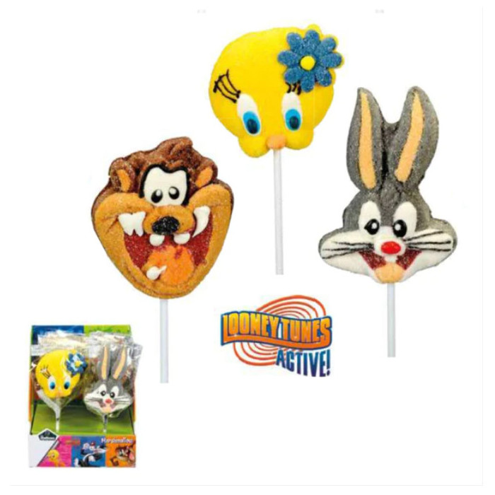 Lecca Lecca Marshmallow Looney Tunes x 12pz