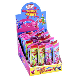 Yummy Funny Bubble Gum x 24pz